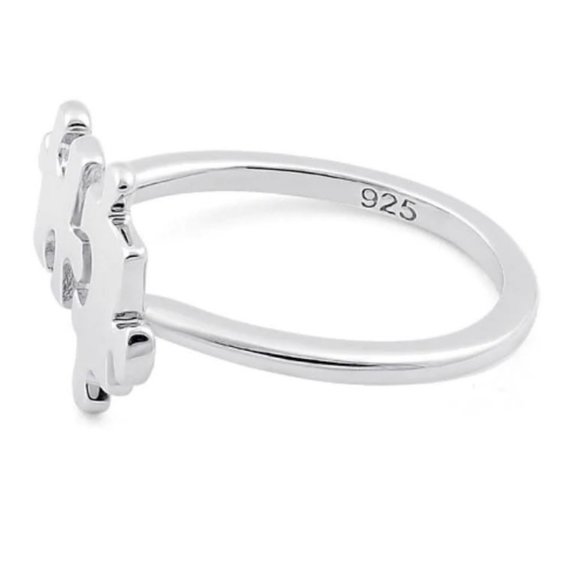 925 STERLING SILVER Jigsaw Puzzle Pieces Ring - Picture 12 of 13
